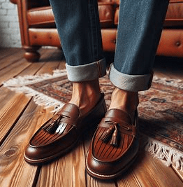 Loafers with Straight-Leg Jeans